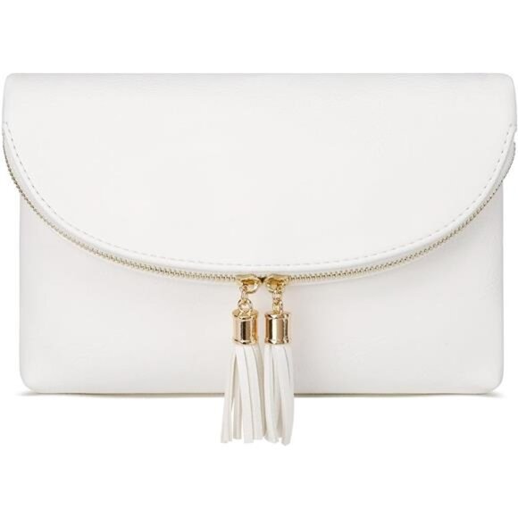Womens Envelop Clutch Purse Multi Compartments, 6 Card Slot Inside - Picture 1 of 8